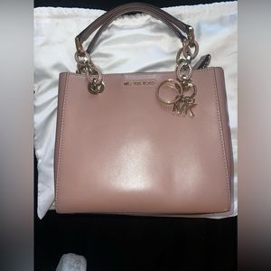 Michael Kors Small Blush Cynthia Leather Crossbody Handbag